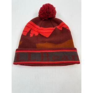 L.L. Bean Beanie w Ball Top | Red Spell Out | One Size Fits All